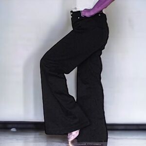 Christine Alexander Wide Leg High Waisted Trousers Women’s Size 12 Black L…Go…